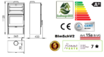 Poêle à bois gourmet + four 7,1 kW bûches 50 cm – PANADERO – Image 2
