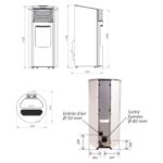 Poêle à granulés Etanche EMAFLAM REVA 9 kW Noir + Boitier Wifi offert – Image 5